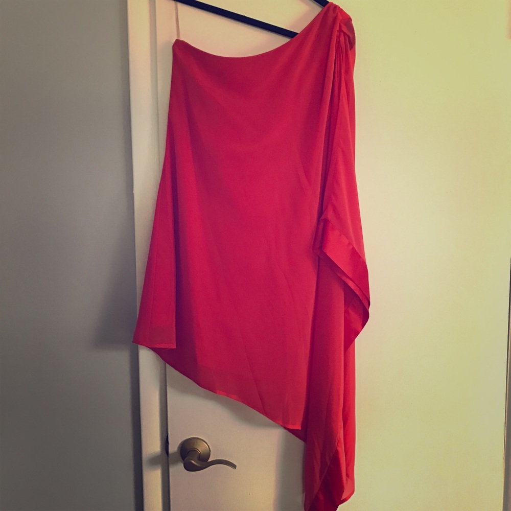 Red Lipsy One-shoulder Dress, Size 6